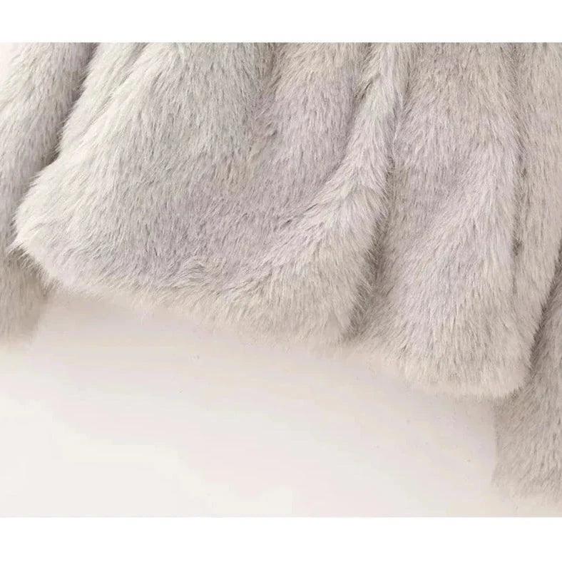 Elegantní umělé kožich pro maximální teplo