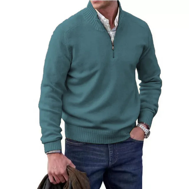 Katimy™ Elegance in Wool: The Men's Knitted Sweater